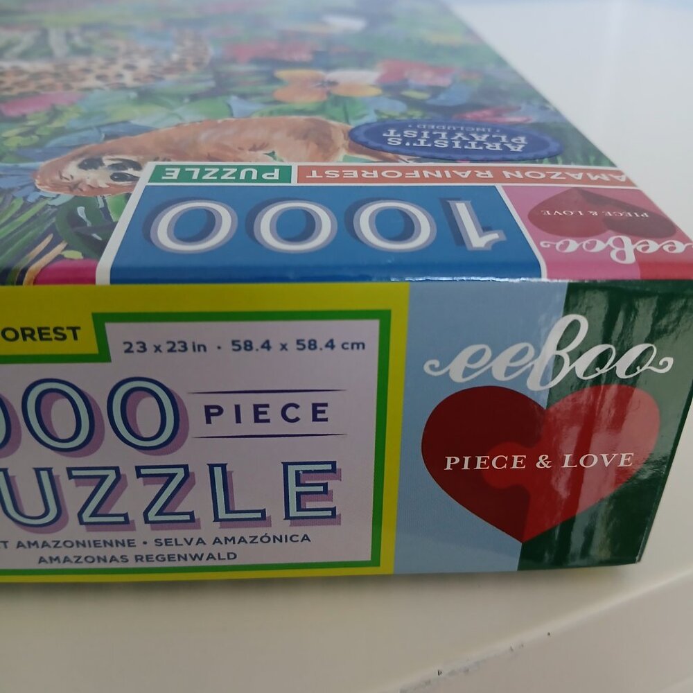 EEboo 1000 piece Puzzle Amazon Rainforest Colorful - Picture 8 of 11